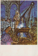 Vierge Marie Madone Bébé JÉSUS Noël Religion Vintage Carte Postale CPSM #PBP648.FR - Vergine Maria E Madonne