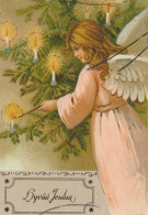 ANGE Noël Vintage Carte Postale CPSM #PBP390.FR - Angels