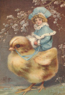 PÂQUES ENFANTS Vintage Carte Postale CPSM #PBO260.FR - Easter