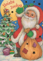 PÈRE NOËL Bonne Année Noël Vintage Carte Postale CPSM #PBL077.FR - Kerstman
