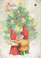 PÈRE NOËL NOËL Fêtes Voeux Vintage Carte Postale CPSM #PAK124.FR - Santa Claus