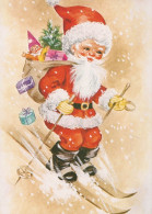 PÈRE NOËL NOËL Fêtes Voeux Vintage Carte Postale CPSM #PAJ983.FR - Santa Claus