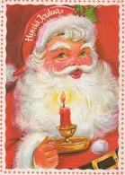 PÈRE NOËL NOËL Fêtes Voeux Vintage Carte Postale CPSM #PAJ774.FR - Santa Claus