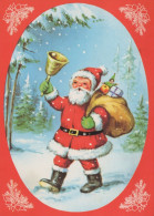 PÈRE NOËL NOËL Fêtes Voeux Vintage Carte Postale CPSM #PAJ704.FR - Santa Claus