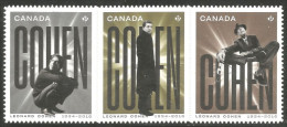 Canada Leonard Cohen Music Musique Annual Collection Annuelle MNH ** Neuf SC (C31-96-98ib) - Musica