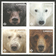 Canada Ours Bear Bar Orso Soportar Annual Collection Annuelle MNH ** Neuf SC (C31-91-94i) - Ours