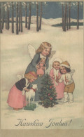 ANGE NOËL Vintage Carte Postale CPSMPF #PAG853.FR - Engel