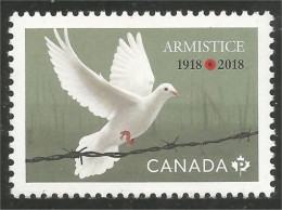 Canada Armistice 1918 Peace Paix Dove Colombe Paloma Taube Duif MNH ** Neuf SC (C31-31b) - Militaria