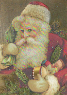 PAPÁ NOEL Feliz Año Navidad LENTICULAR 3D Vintage Tarjeta Postal CPSM #PAZ070.ES - Kerstman