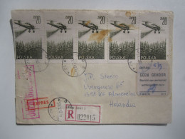 1962 POLAND EXPRESS REG COVER - Cartas & Documentos