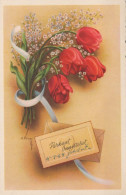 FLOWERS Vintage Postcard CPSMPF #PKG073.GB - Flores