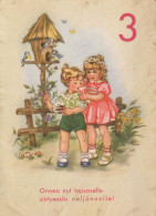 HAPPY BIRTHDAY 3 Year Old GIRL CHILDREN Vintage Postal CPSM #PBT898.GB - Birthday