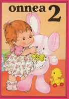 HAPPY BIRTHDAY 2 Year Old GIRL CHILDREN Vintage Postal CPSM #PBT838.GB - Anniversaire