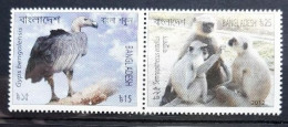 BANGLADESH 2012 FAUNA Endangered Animals. Birds. MONKEY VULTURE - Fine Set MNH - Bangladesh