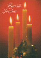 Happy New Year Christmas CANDLE Vintage Postcard CPSM #PBN825.GB - Nouvel An