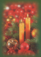 Happy New Year Christmas CANDLE Vintage Postcard CPSM #PBN704.GB - Nouvel An