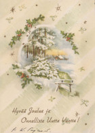 Happy New Year Christmas Vintage Postcard CPSM #PBN270.GB - Nouvel An