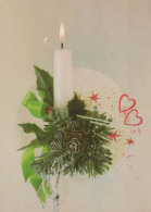Happy New Year Christmas CANDLE Vintage Postcard CPSM #PBA765.GB - Nouvel An
