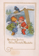 Happy New Year Christmas CHILDREN Vintage Postcard CPSM #PAY803.GB - Nouvel An