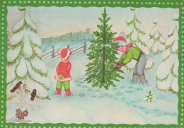 Happy New Year Christmas CHILDREN Vintage Postcard CPSM #PAY741.GB - Nouvel An