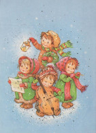 Happy New Year Christmas CHILDREN Vintage Postcard CPSM #PAY028.GB - Nouvel An