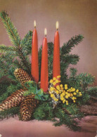 Happy New Year Christmas CANDLE Vintage Postcard CPSM #PAW271.GB - Nouvel An