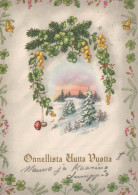 Happy New Year Christmas Vintage Postcard CPSM #PAT850.GB - Anno Nuovo