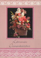 FLOWERS Vintage Postcard CPSM #PAR767.GB - Flores