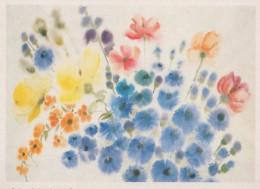 FLOWERS Vintage Postcard CPSM #PAR587.GB - Fiori