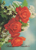 FLOWERS Vintage Postcard CPSM #PAR947.GB - Fleurs