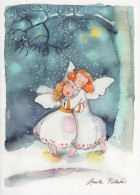 ANGEL CHRISTMAS Holidays Vintage Postcard CPSM #PAH228.GB - Anges