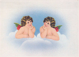 ANGEL CHRISTMAS Holidays Vintage Postcard CPSM #PAH037.GB - Angels