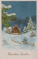 Buon Anno Natale Vintage Cartolina CPSMPF #PKG258.IT - Anno Nuovo
