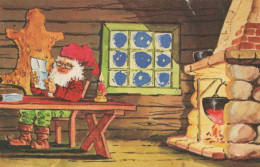 Buon Anno Natale GNOME Vintage Cartolina CPA #PKE019.IT - New Year