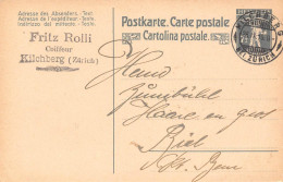 Kilchberg Fritz Rolli Coiffeur  Firmen Gewerbestempel Besonderheiten - Enteros Postales