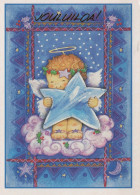 ANGELO Natale Vintage Cartolina CPSM #PBP584.IT - Engelen