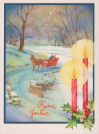Buon Anno Natale Vintage Cartolina CPSM #PBN398.IT - Neujahr