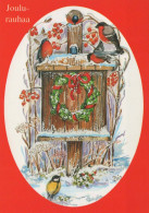 Buon Anno Natale UCCELLO Vintage Cartolina CPSM #PBM763.IT - Neujahr