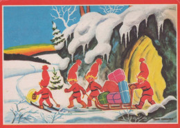 Buon Anno Natale GNOME Vintage Cartolina CPSM #PBM023.IT - New Year