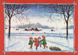 Buon Anno Natale GNOME Vintage Cartolina CPSM #PBM099.IT - New Year