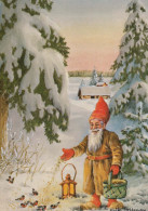 Buon Anno Natale GNOME Vintage Cartolina CPSM #PBL880.IT - Neujahr