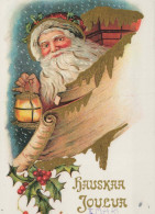 BABBO NATALE Buon Anno Natale Vintage Cartolina CPSM #PBL469.IT - Kerstman