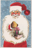 BABBO NATALE Buon Anno Natale Vintage Cartolina CPSM #PBL535.IT - Santa Claus