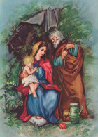 Vergine Maria Madonna Gesù Bambino Natale Religione Vintage Cartolina CPSM #PBB937.IT - Jungfräuliche Marie Und Madona