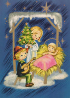 BAMBINO Scena Paesaggio Gesù Bambino Vintage Cartolina CPSM #PBB552.IT - Escenas & Paisajes