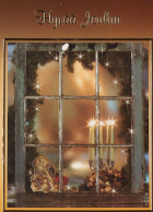 Buon Anno Natale CANDELA Vintage Cartolina CPSM #PAZ895.IT - Neujahr