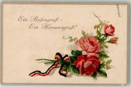 39418207 - Ein Rosengruss Ein Herzensgruss SVD Serie 3110-1 STempel P.K. Geprueft - Sonstige & Ohne Zuordnung