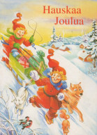 Buon Anno Natale GNOME Vintage Cartolina CPSM #PAY162.IT - Neujahr