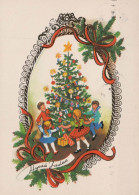Buon Anno Natale BAMBINO Vintage Cartolina CPSM #PAY096.IT - New Year