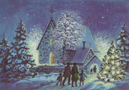 Buon Anno Natale BAMBINO Vintage Cartolina CPSM #PAW458.IT - New Year